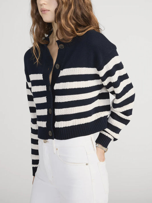 Frame The Variation Femme Cardi in Navy Multi