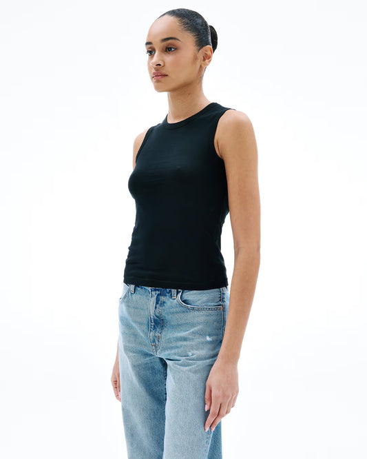 SLVRLAKE Crew Tank in Raven