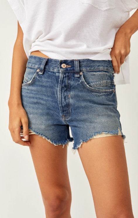 Free People Now or Never Denim Shorts