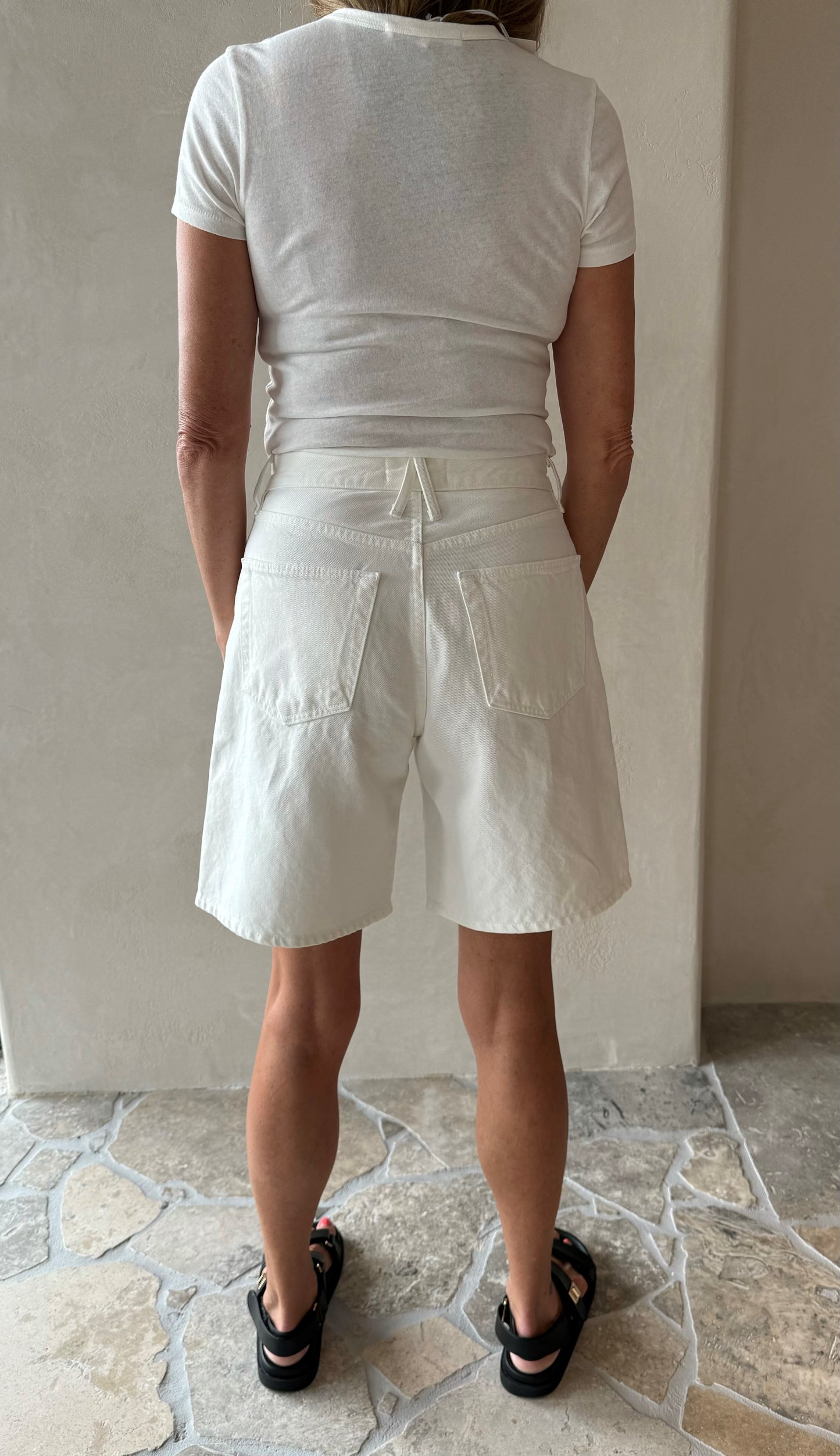 SLVRLAKE Selena Short White