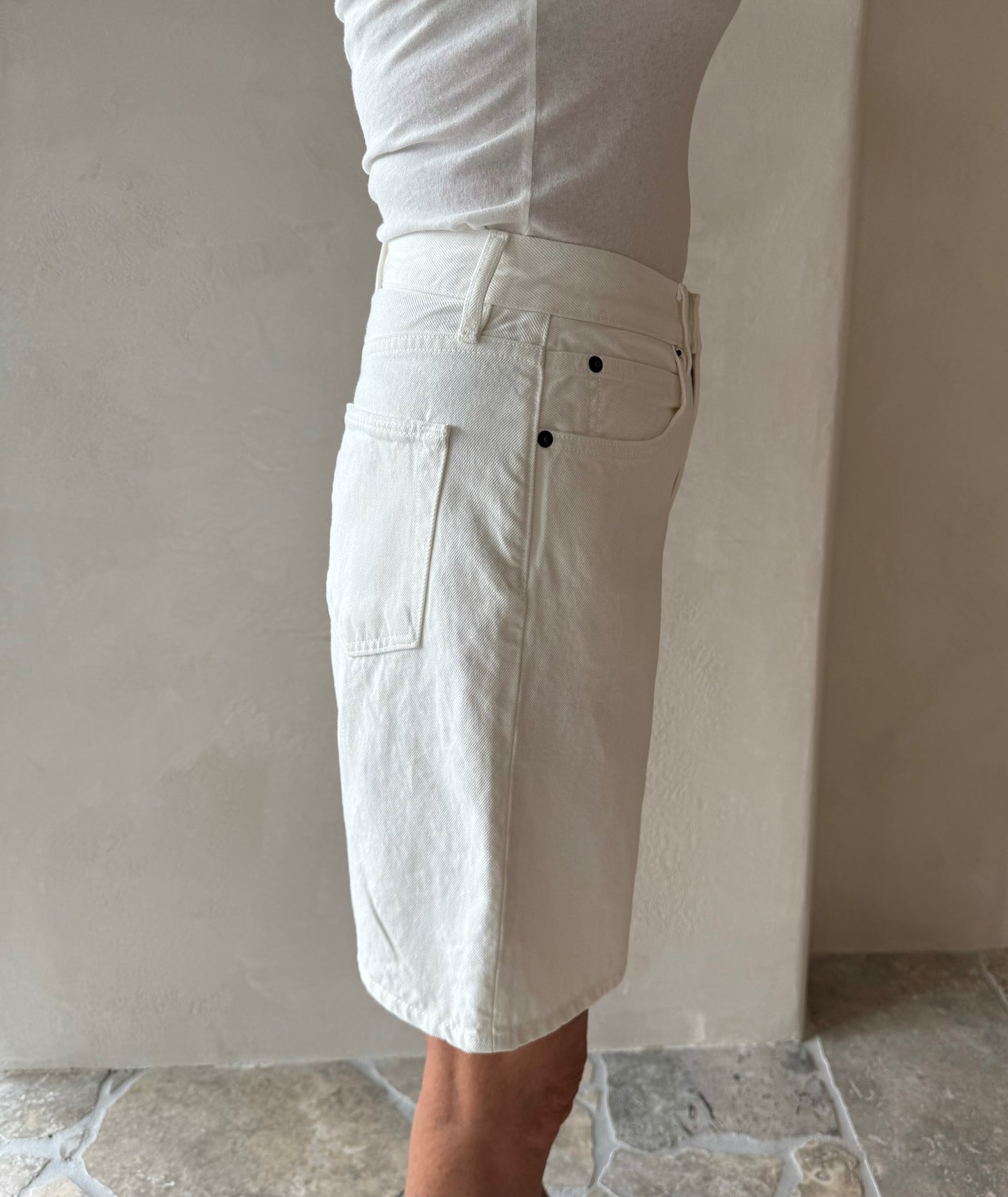 SLVRLAKE Selena Short White