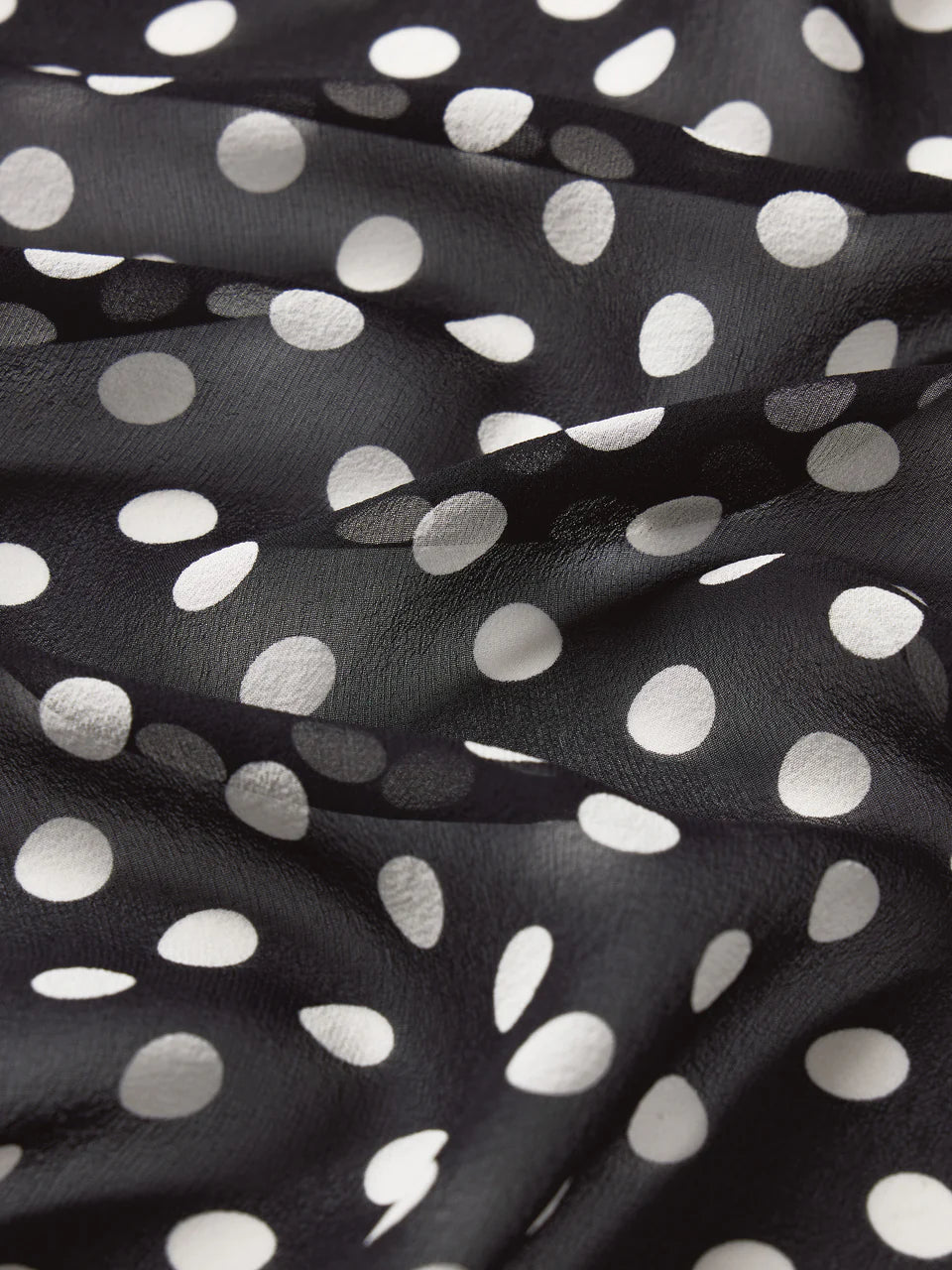 Frame Nouvelle Polka Dot Blouse in Black Multi