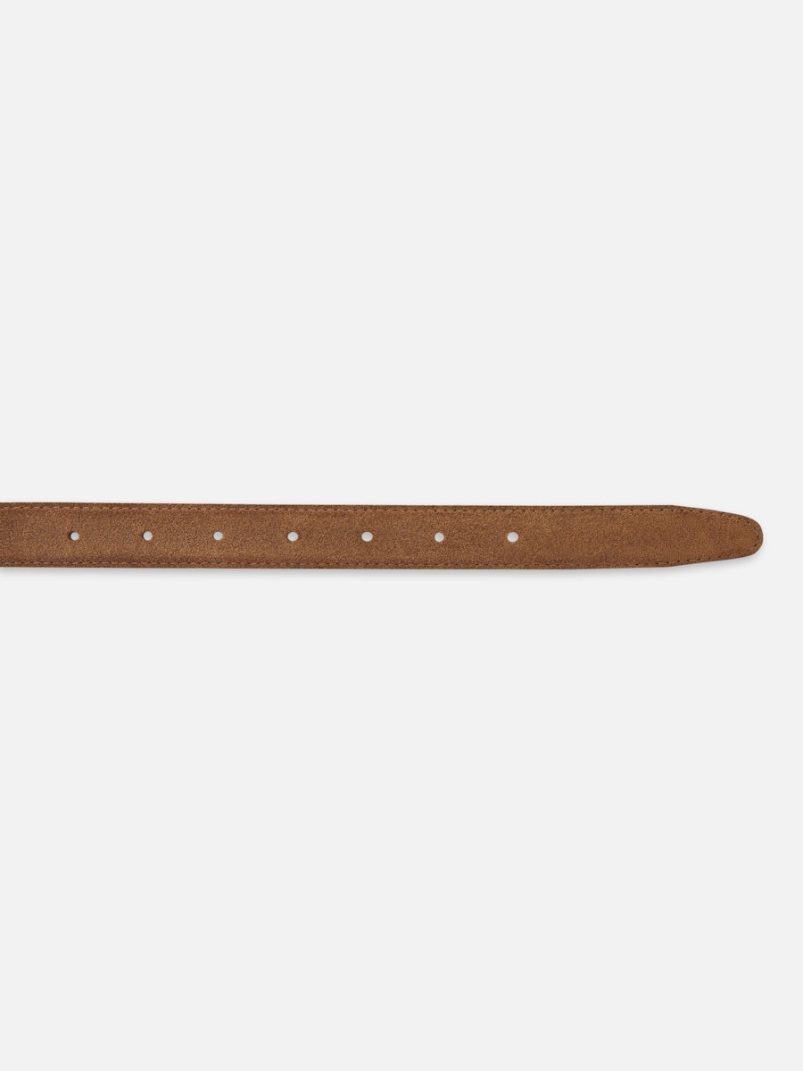 Frame Suede Square Buckle Belt