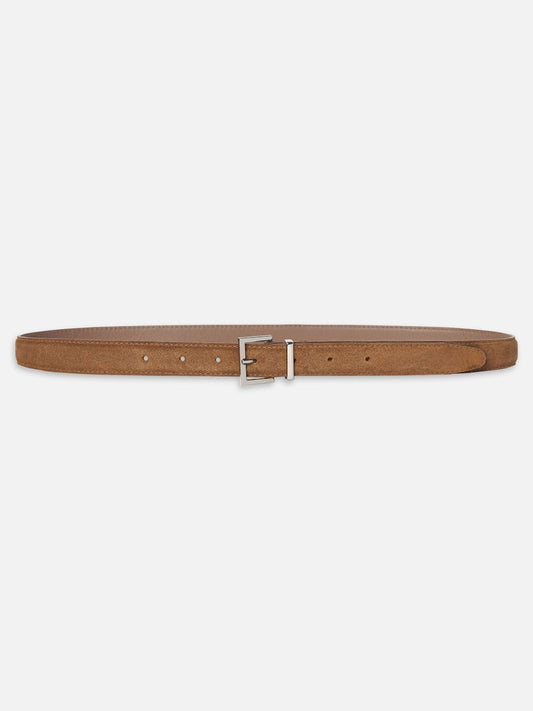 Frame Suede Square Buckle Belt