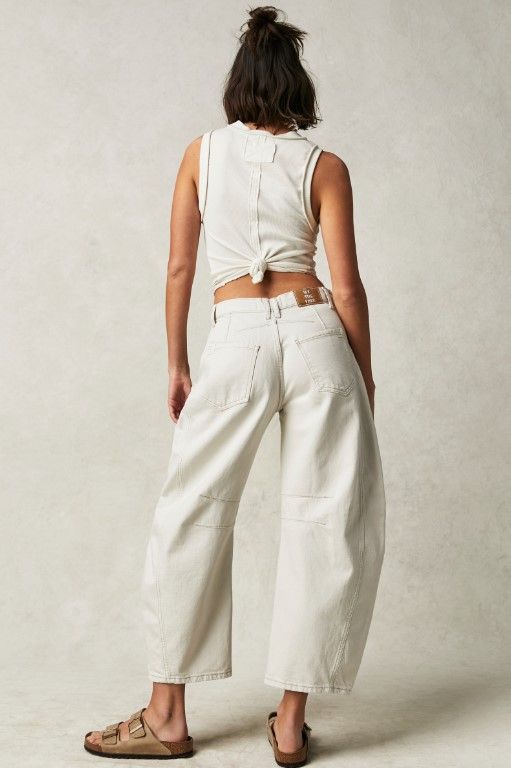 Free People Good Luck Barrel Jean