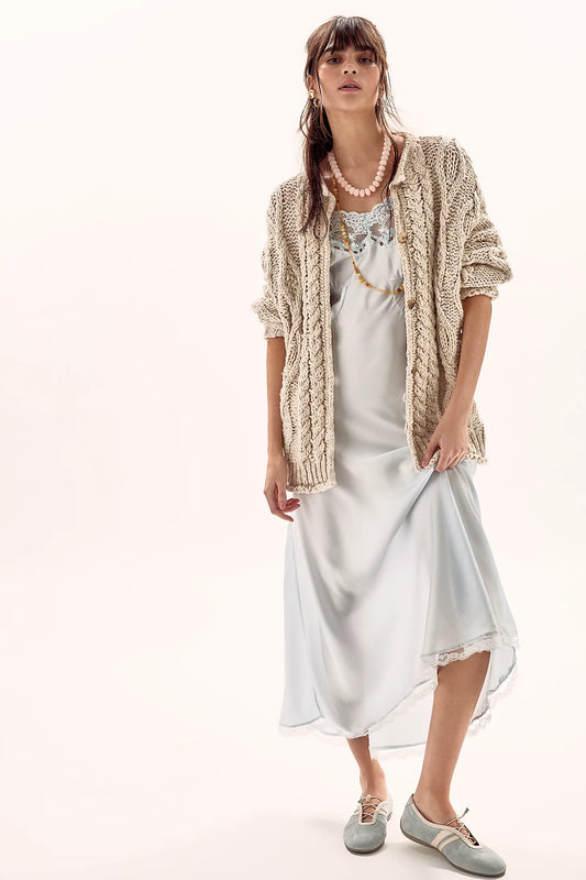 Free People Opal Cardigan in Tea