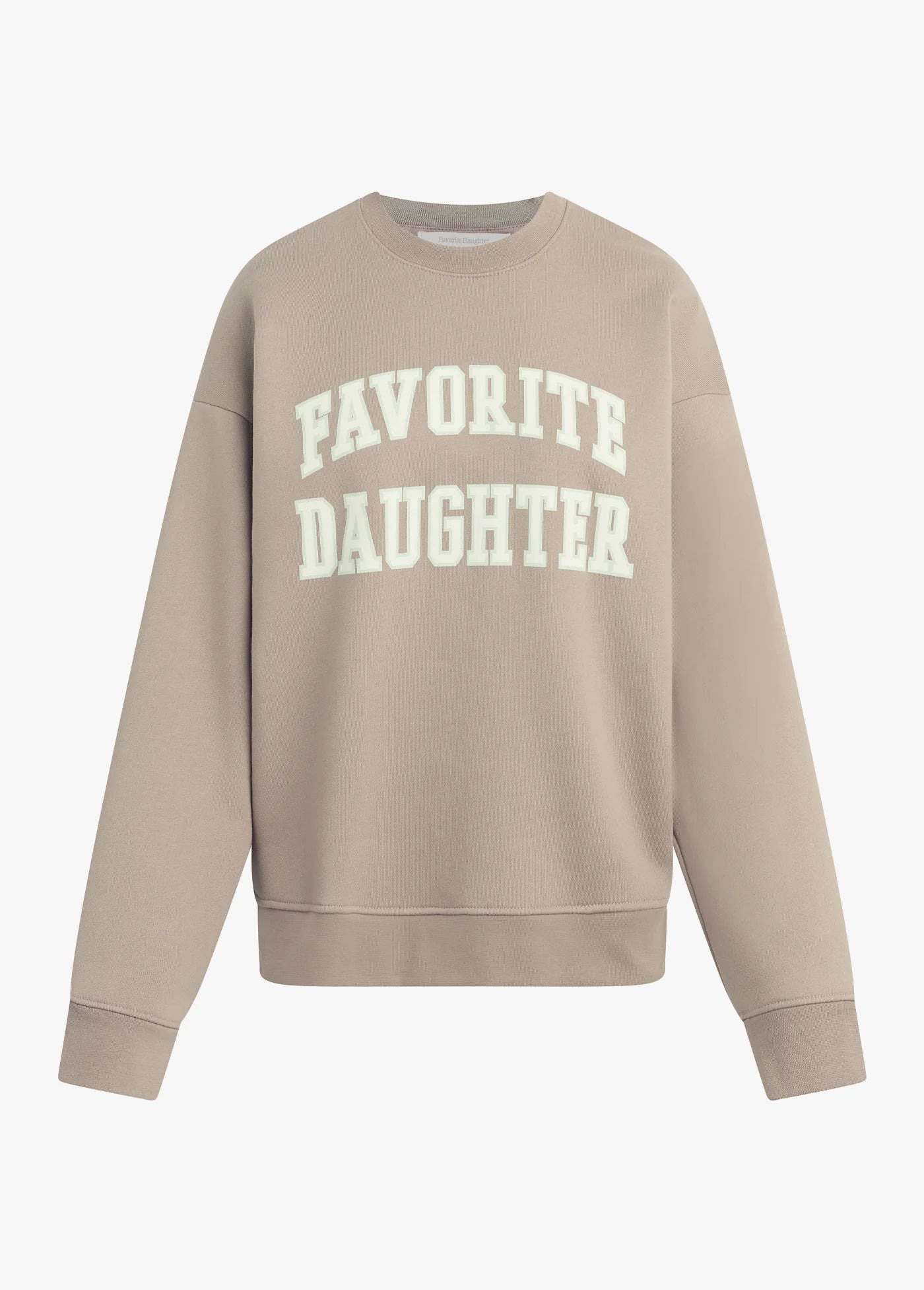 Favorite Daughter Collegiate Sweat in Soft Taupe