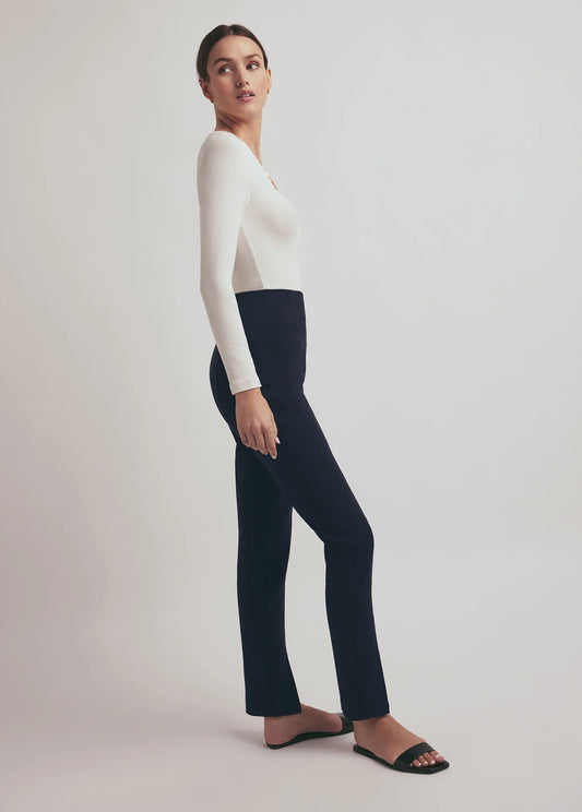 Favorite Daughter Henley Ribbed L/S in White
