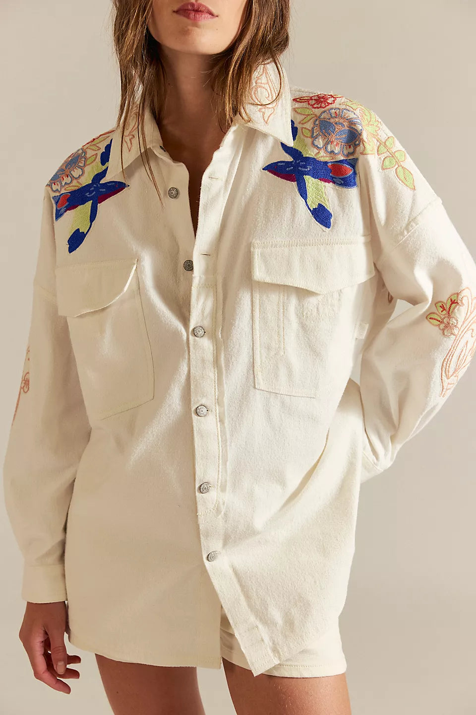 Free People Take Flight Emblem Shirt