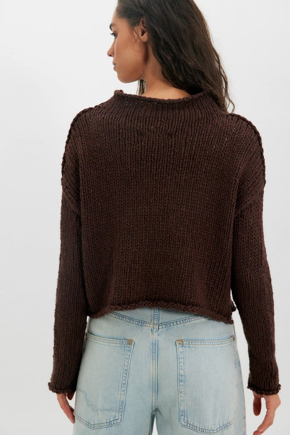 Free People Opal Sweater - Chicory Coffee