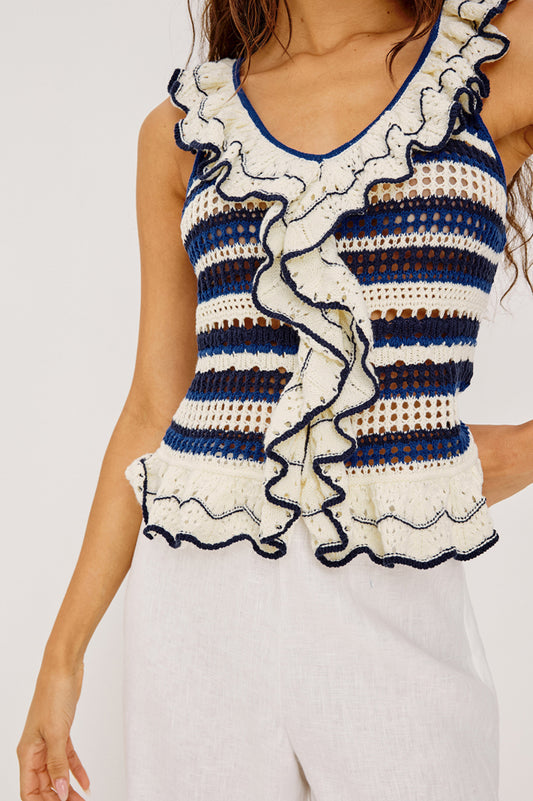 Rails Luci-SL Top in Crete Stripe