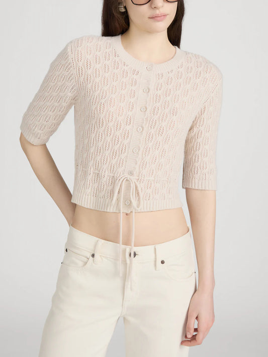 Frame The Clover Cardi in Oatmeal Heather