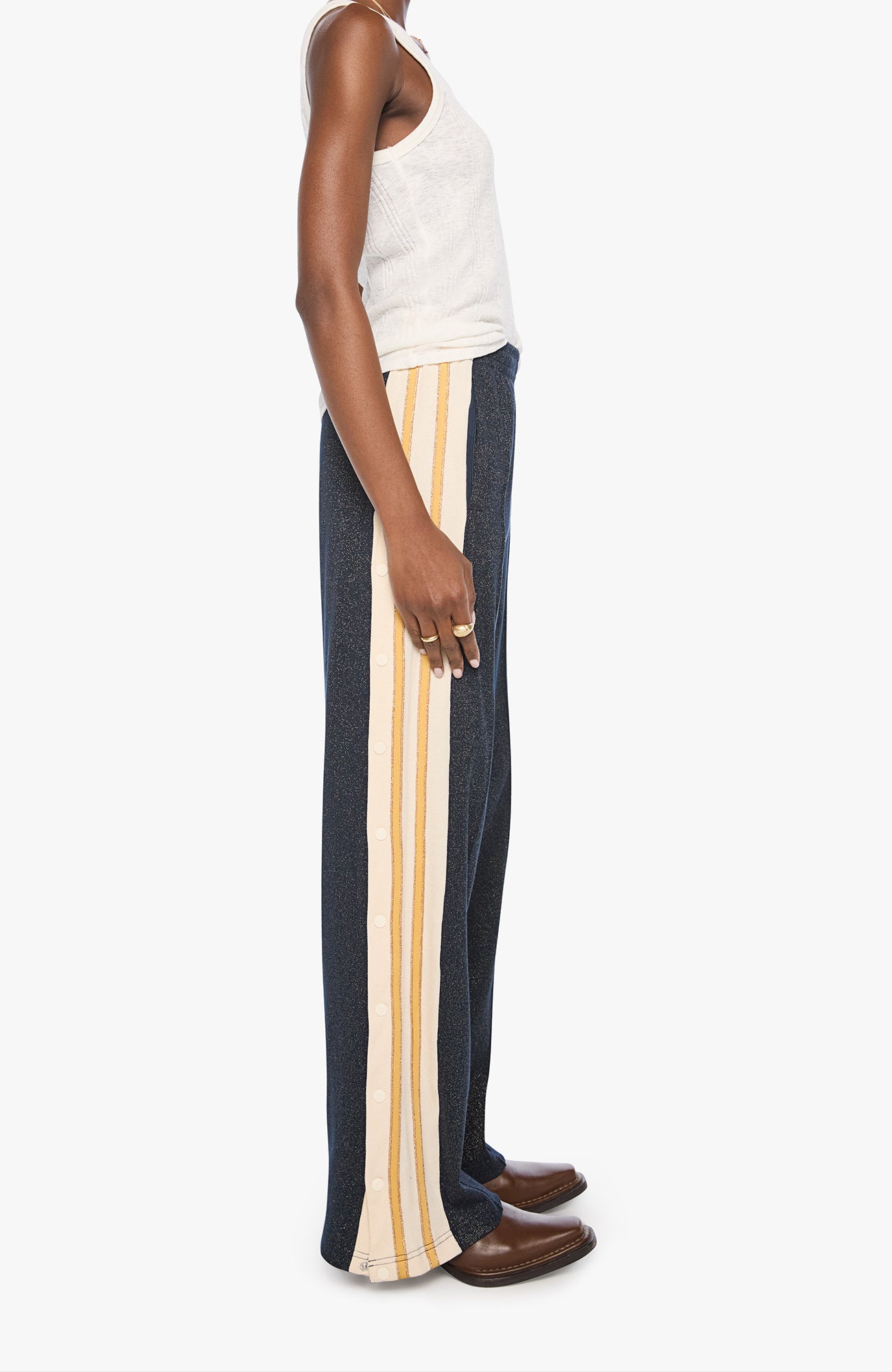 Mother Resealable Personal Best Sneak in Navy Cream