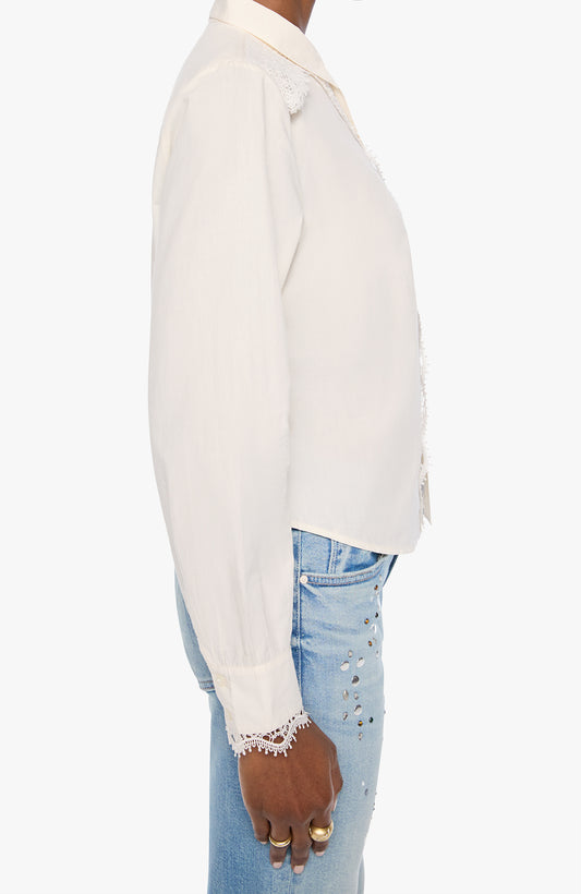 Mother The Heads Up Honey Shirt in Antique White