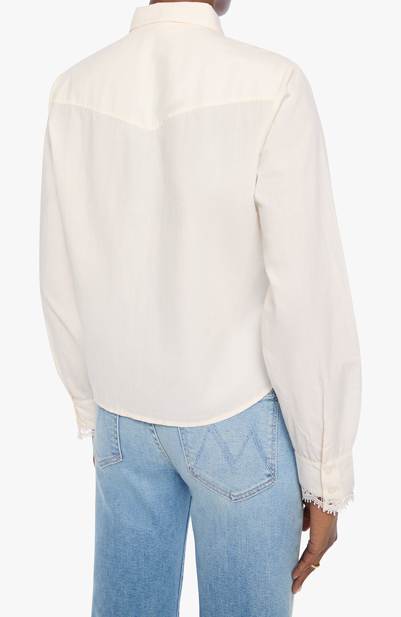 Mother The Heads Up Honey Shirt in Antique White