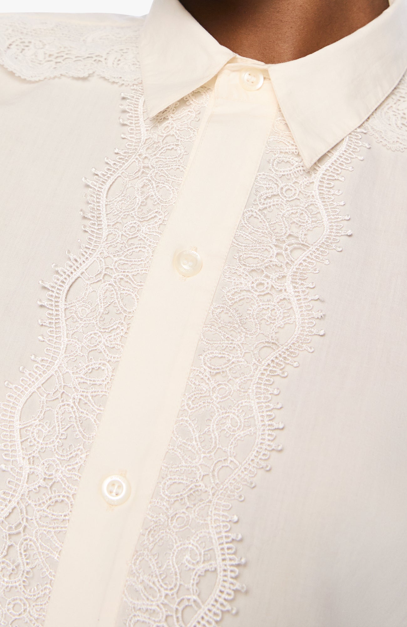 Mother The Heads Up Honey Shirt in Antique White