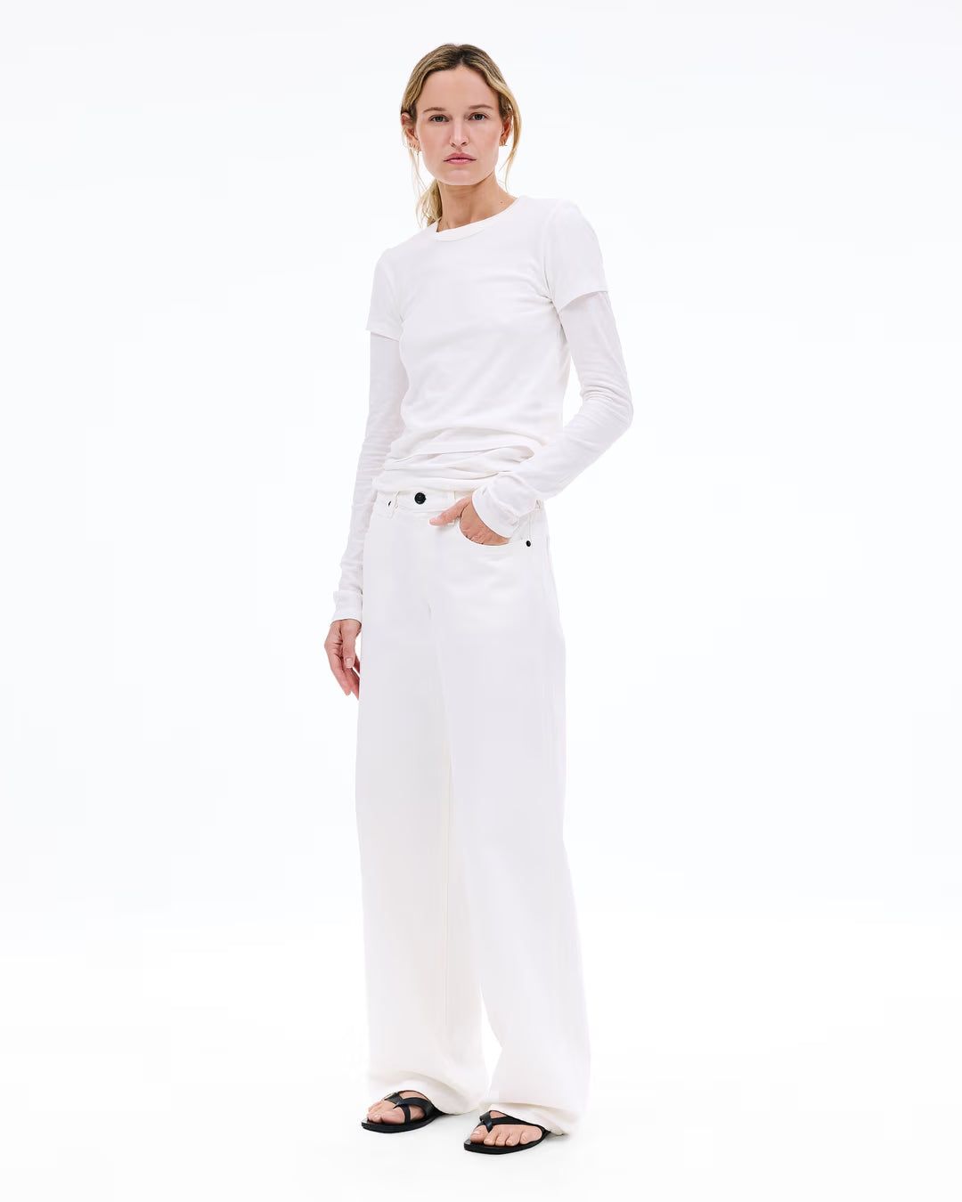 SLVRLAKE Mica Jean in White