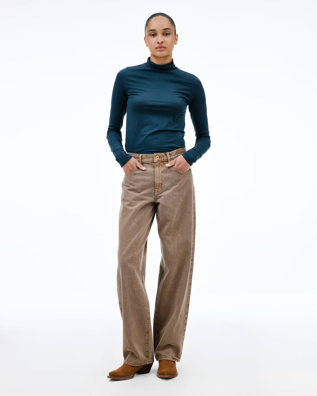 SLVRLAKE Jamie Curve Jean in Indio Sands