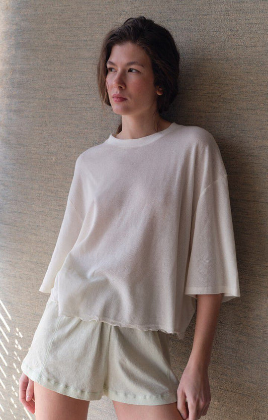American Vintage  T-Shirt in Ecru