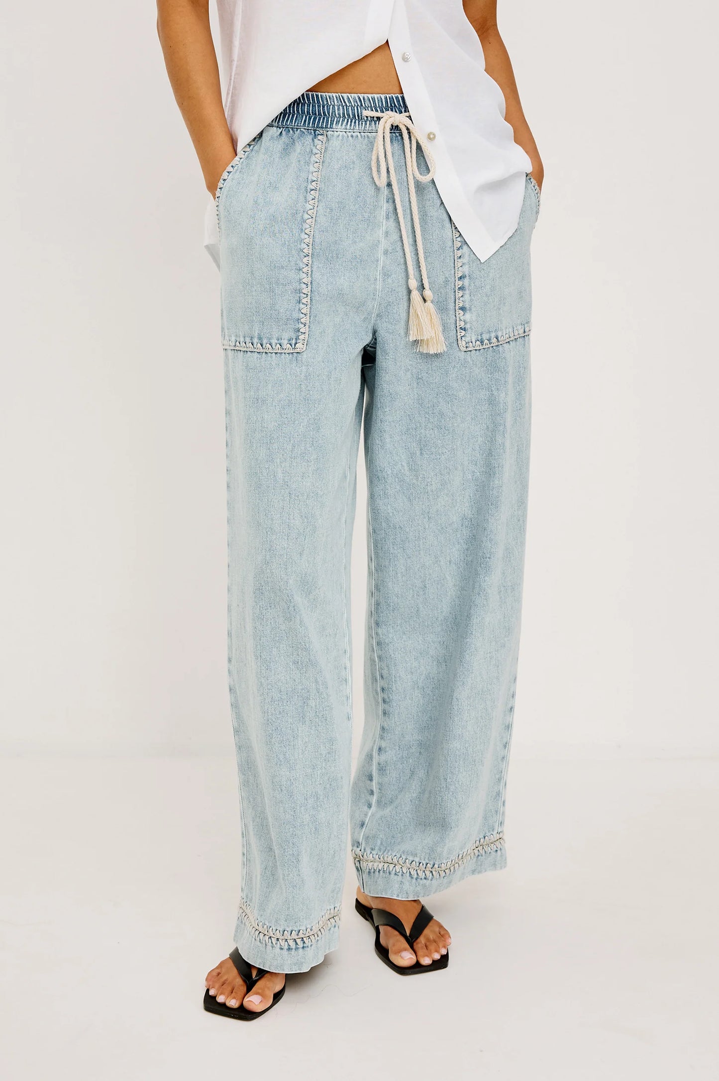 Rails Campo Pant in Indigo Blanket Stitch