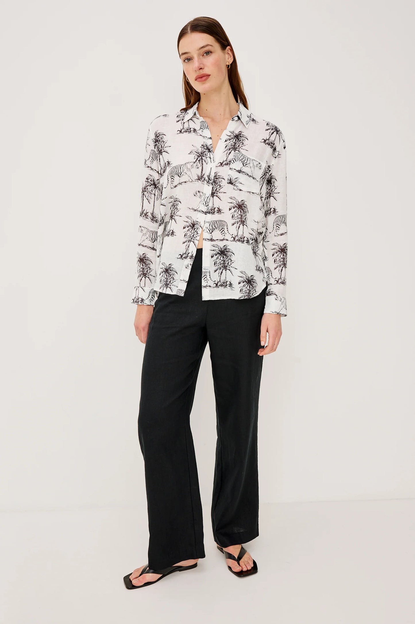 Rails Charli Shirt in Ivory Bengal