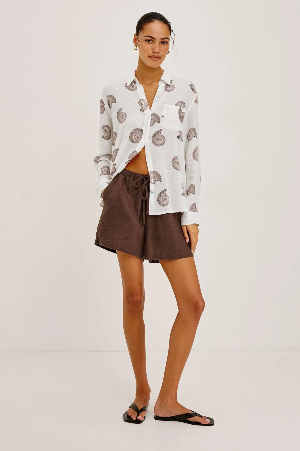 Rails Charli Shirt in Spiral Shells
