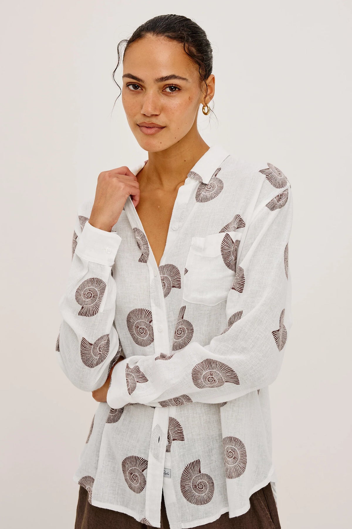 Rails Charli Shirt in Spiral Shells