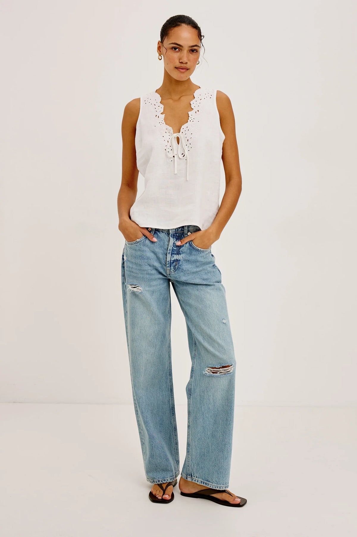 Rails Cornelia Top in White