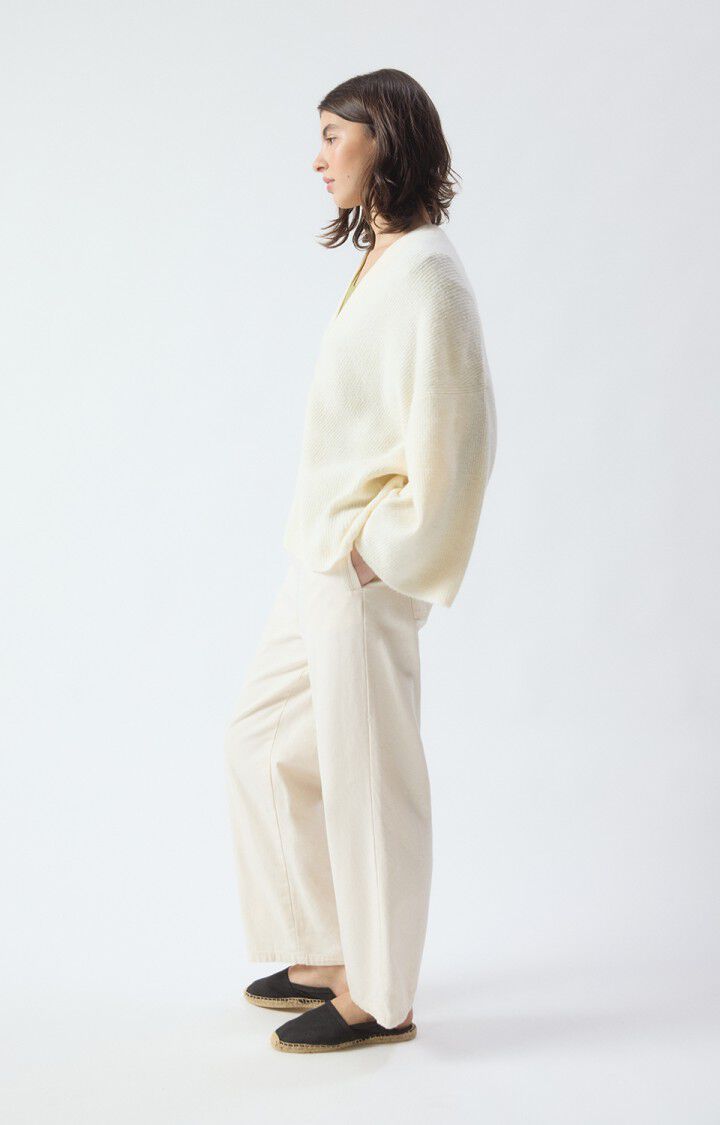 American Vintage Cardigan in Panna Cotta Melange