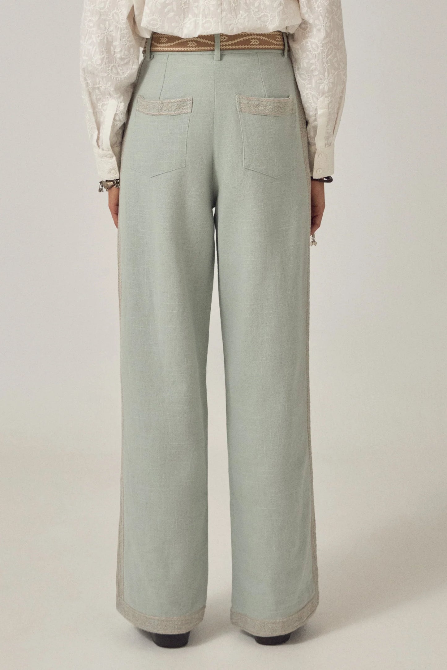 Maison Hotel IL Primo Bacio Pant in Azzurro