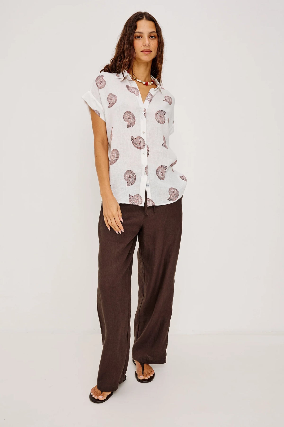 Rails Farrah Shirt in Spiral Shells