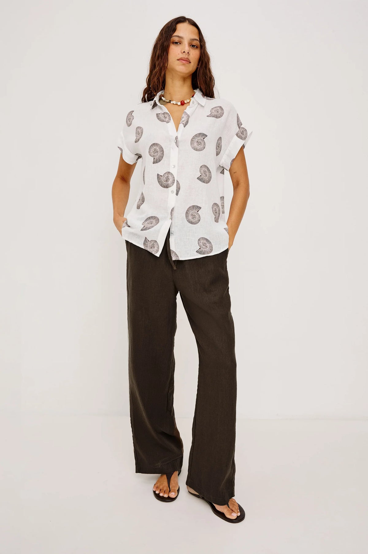 Rails Farrah Shirt in Spiral Shells