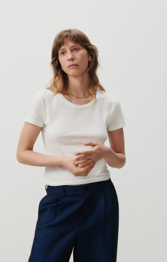 American Vintage T-Shirt Blanc/WhiteGAMI02B