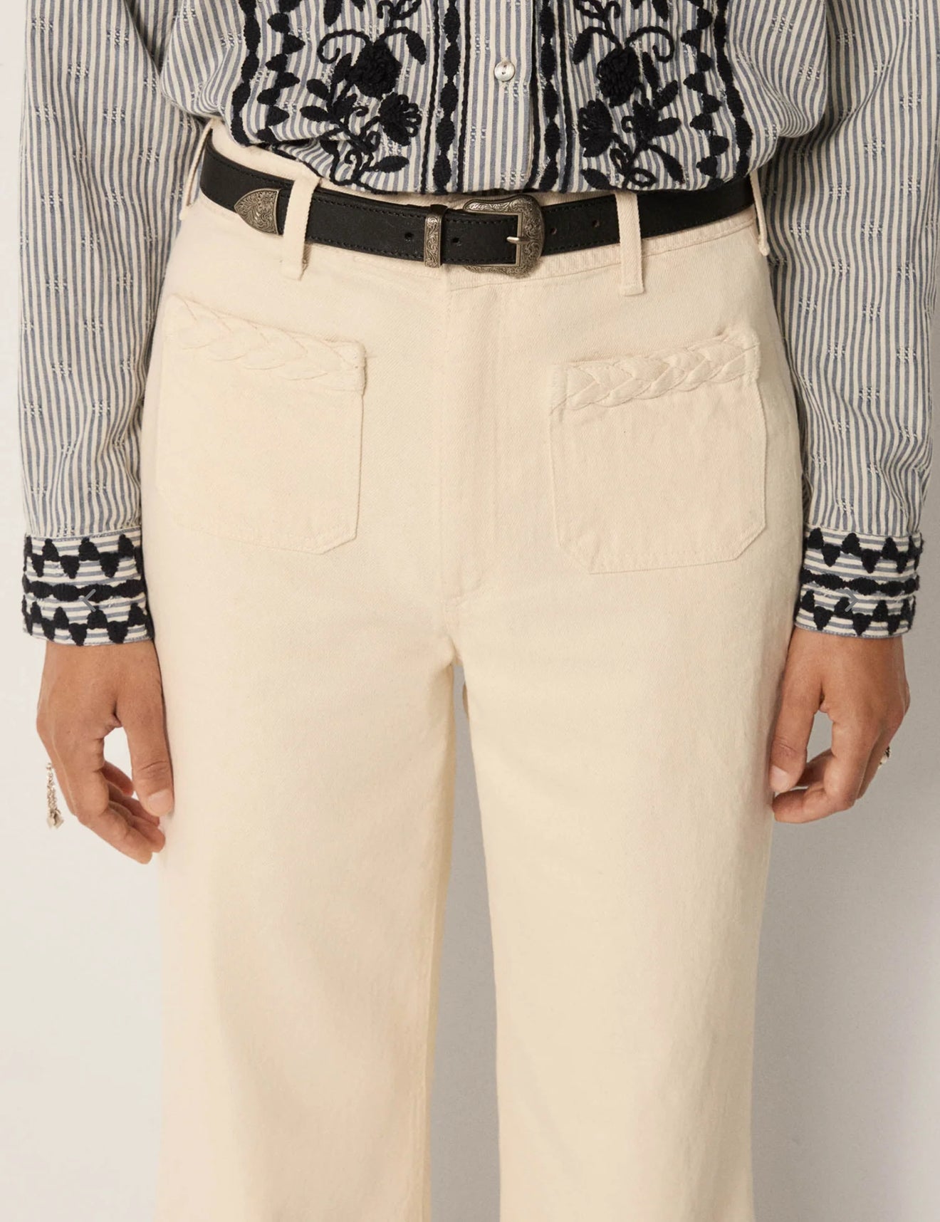 MAISON HOTEL Hamlet Pant in Maxton Ecru