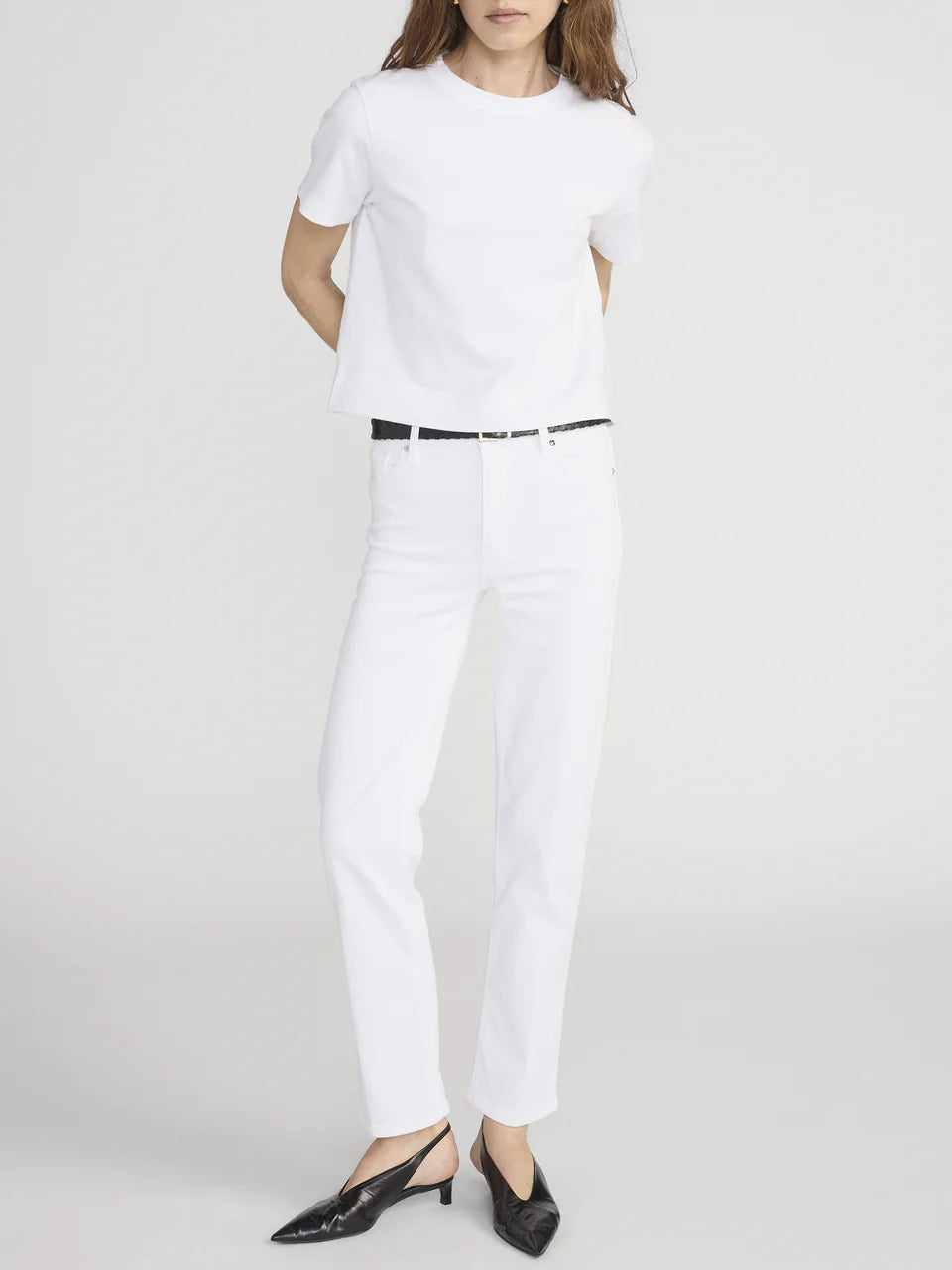 Frame The Boxy Tee in White