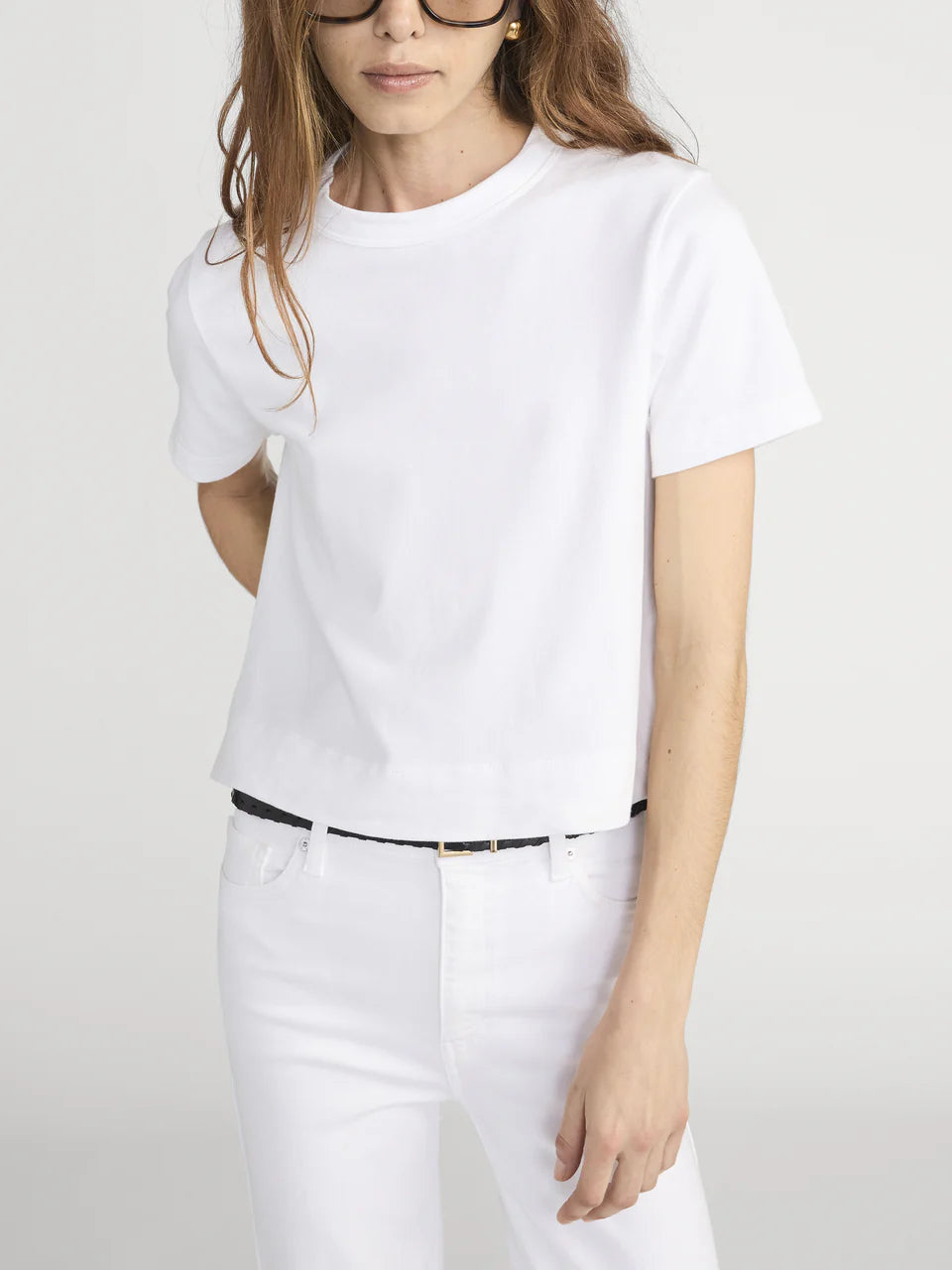Frame The Boxy Tee in White