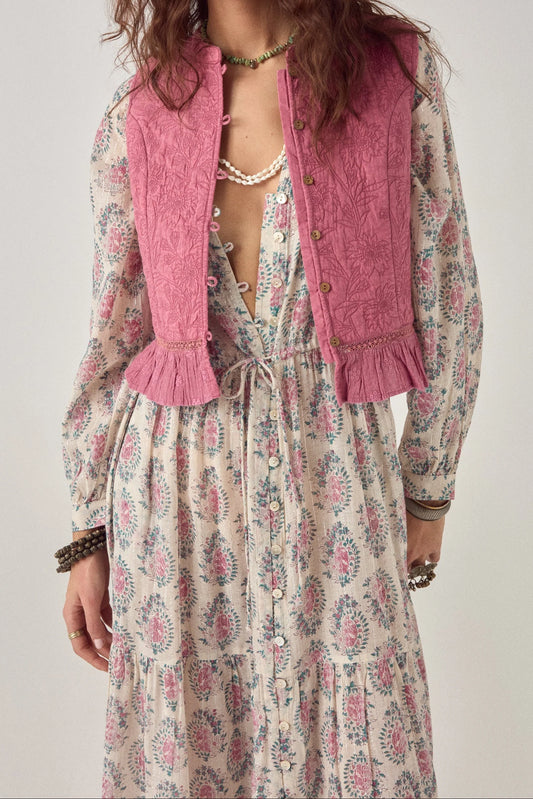 Maison Hotel Mia Vest in Punk Pink