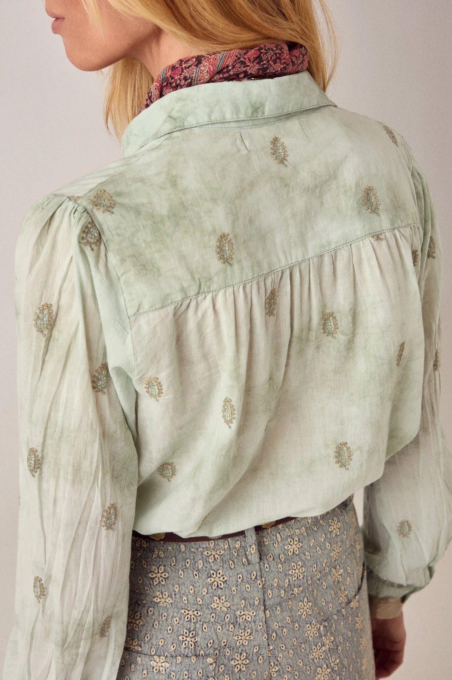 Maison Hotel Mineral Waves Rani Shirt in Jade