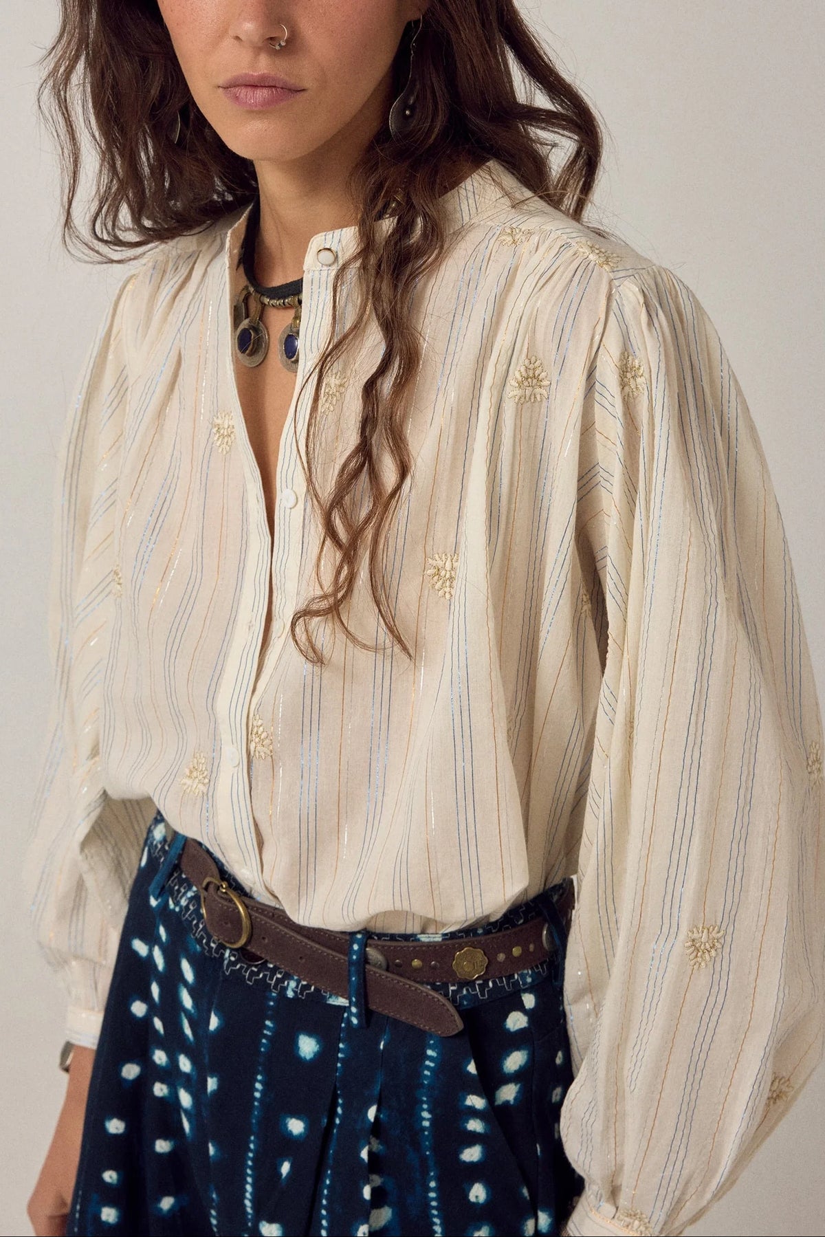Maison Hotel Caroline Blouse in Off White