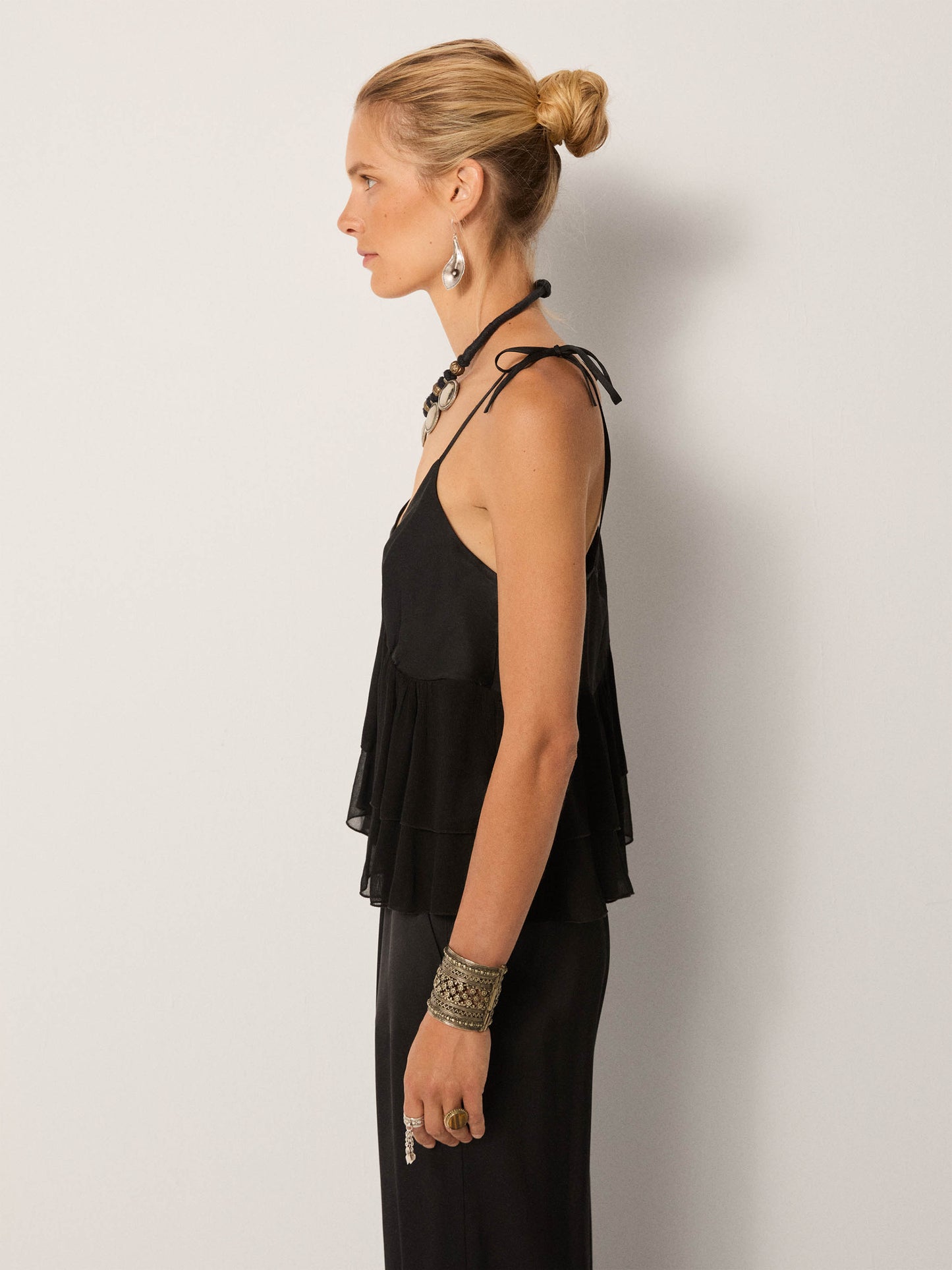 Maison Hotel Claire De Lune Nadine Blouse in Noir