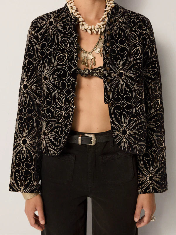 Maison Hotel Odette Jacket in Nero