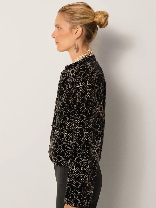 Maison Hotel Odette Jacket in Nero