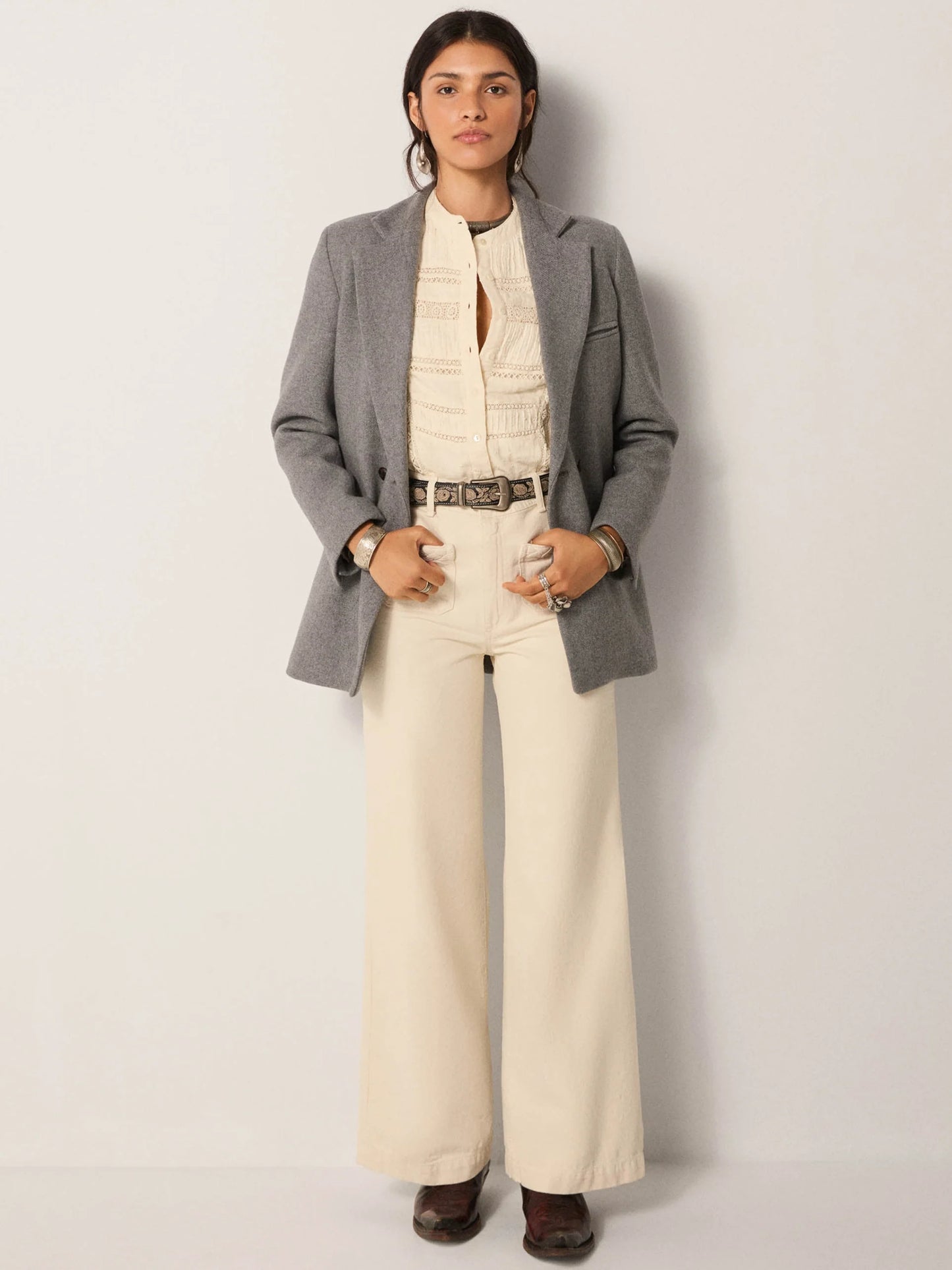 Maison Hotel Blanca Blouse in Romantic Dream Off White