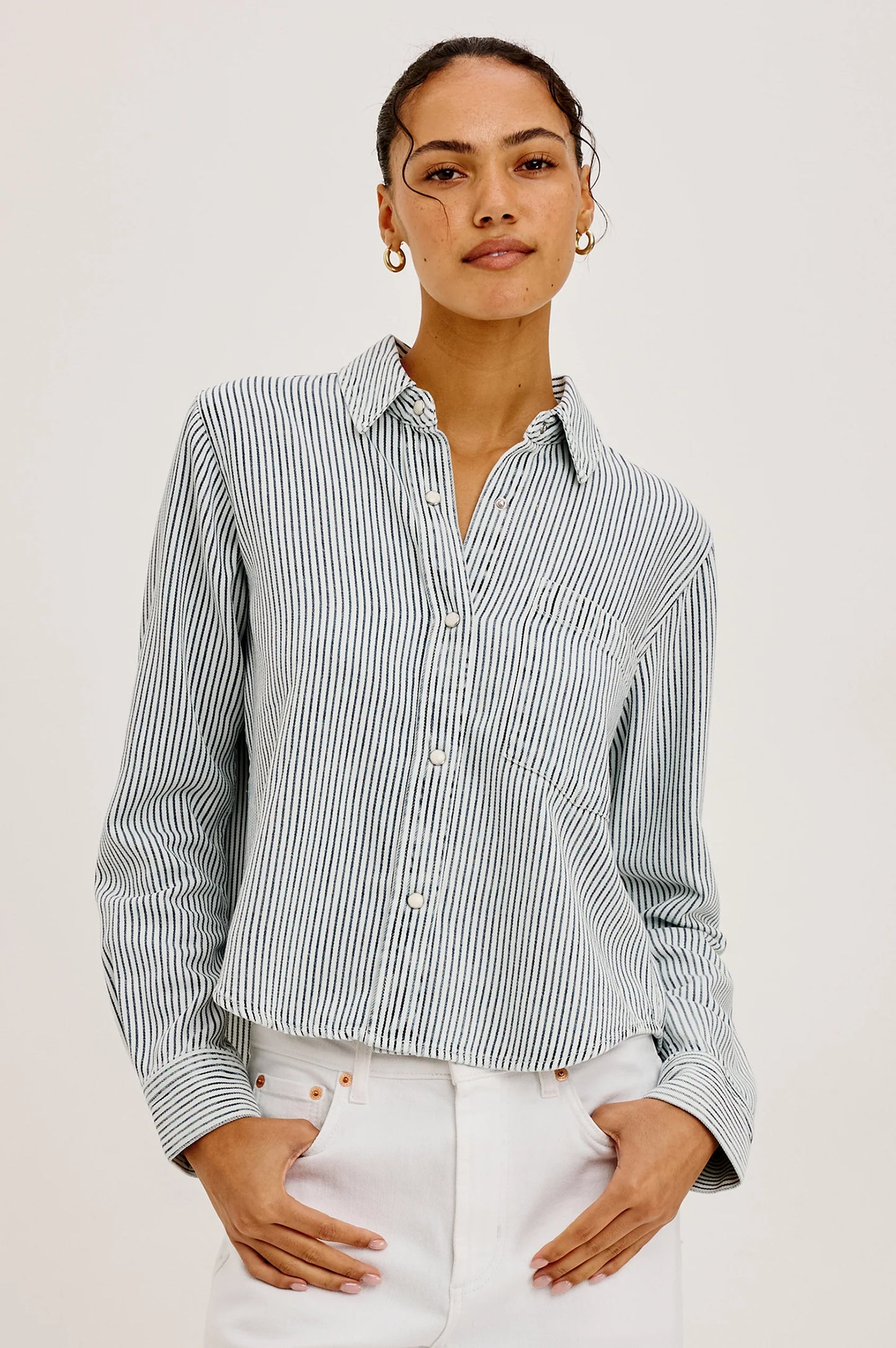 Rails Noa Shirt in Railroad Stripe