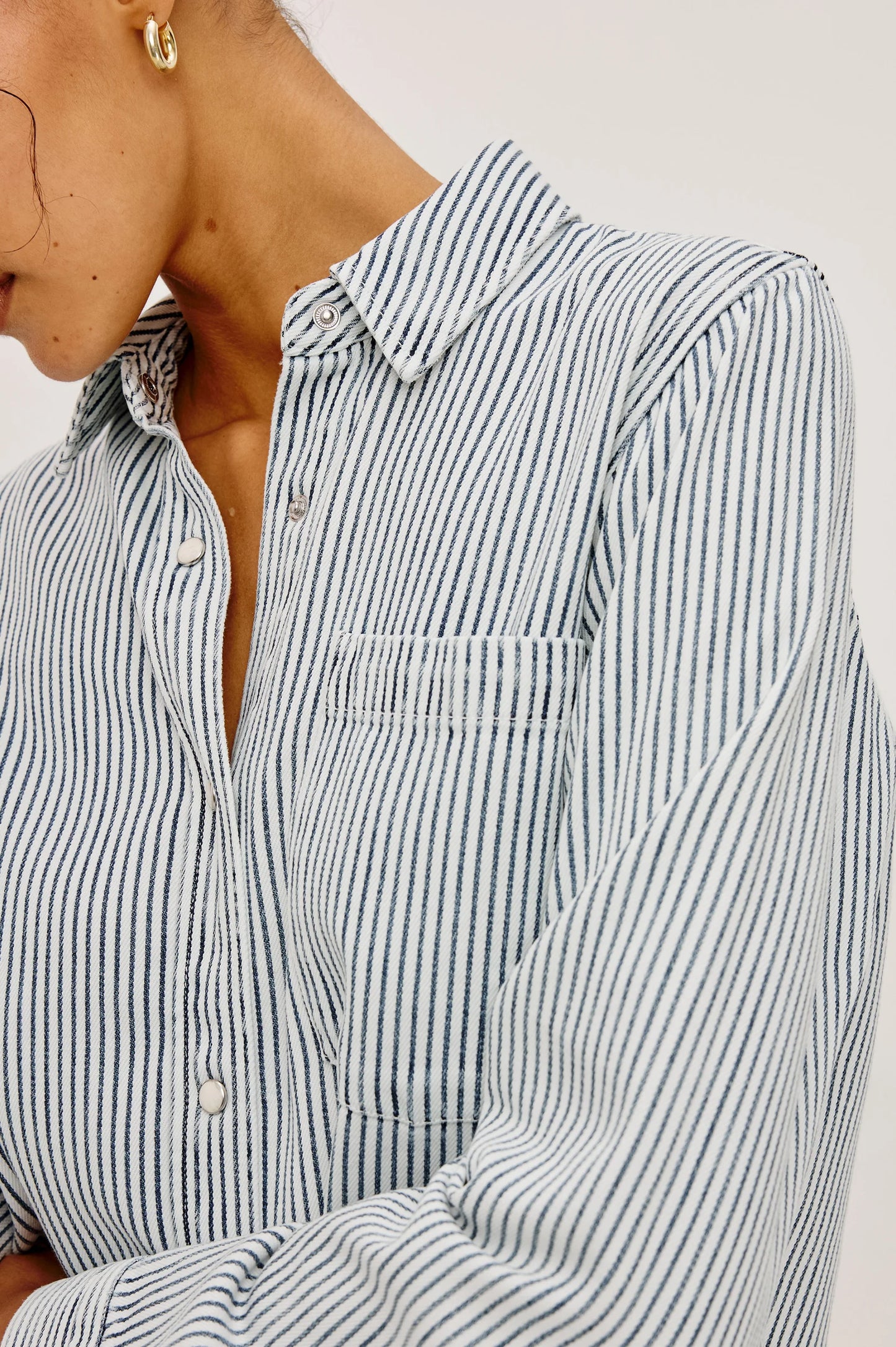 Rails Noa Shirt in Railroad Stripe