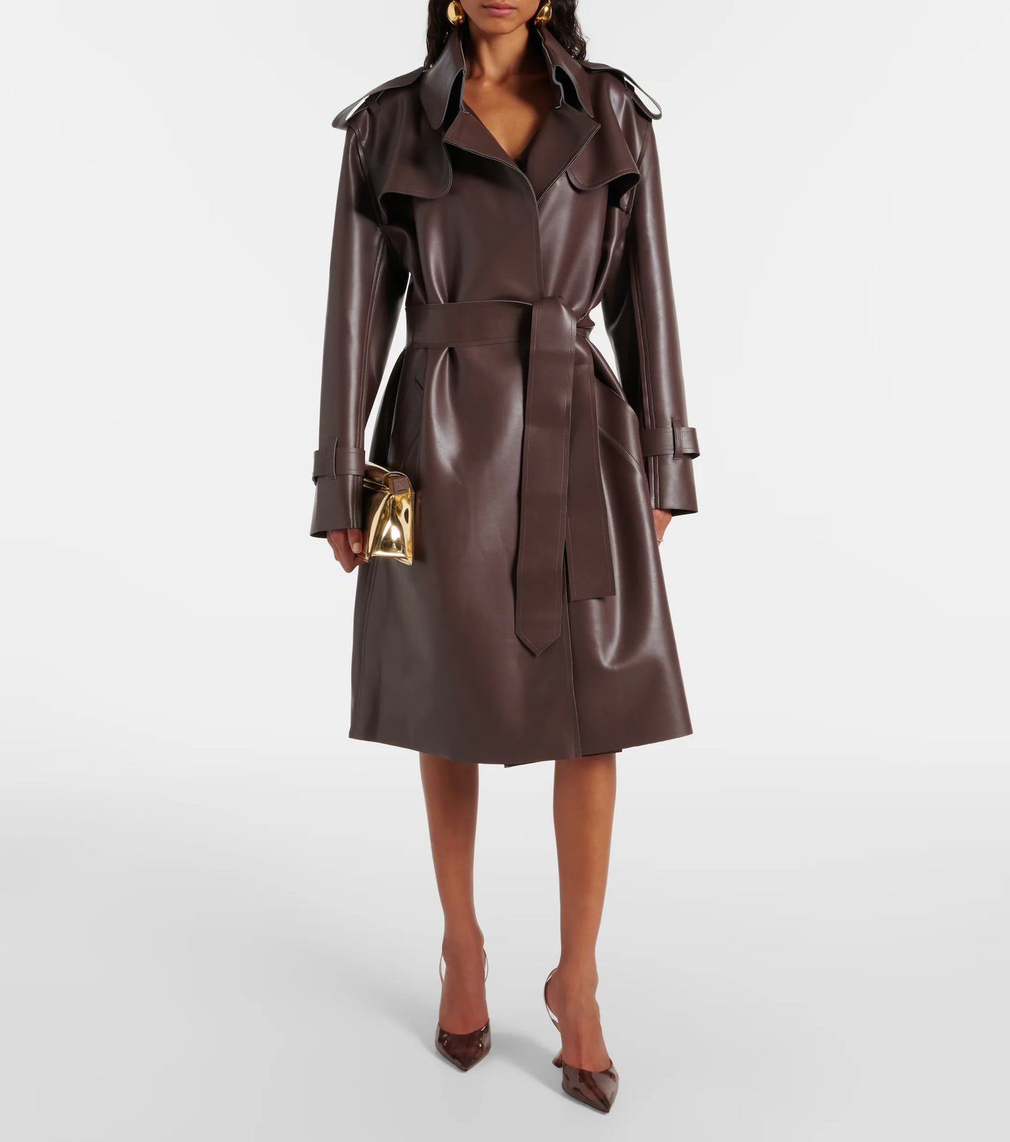 Norma Kamali Double Breasted Trench