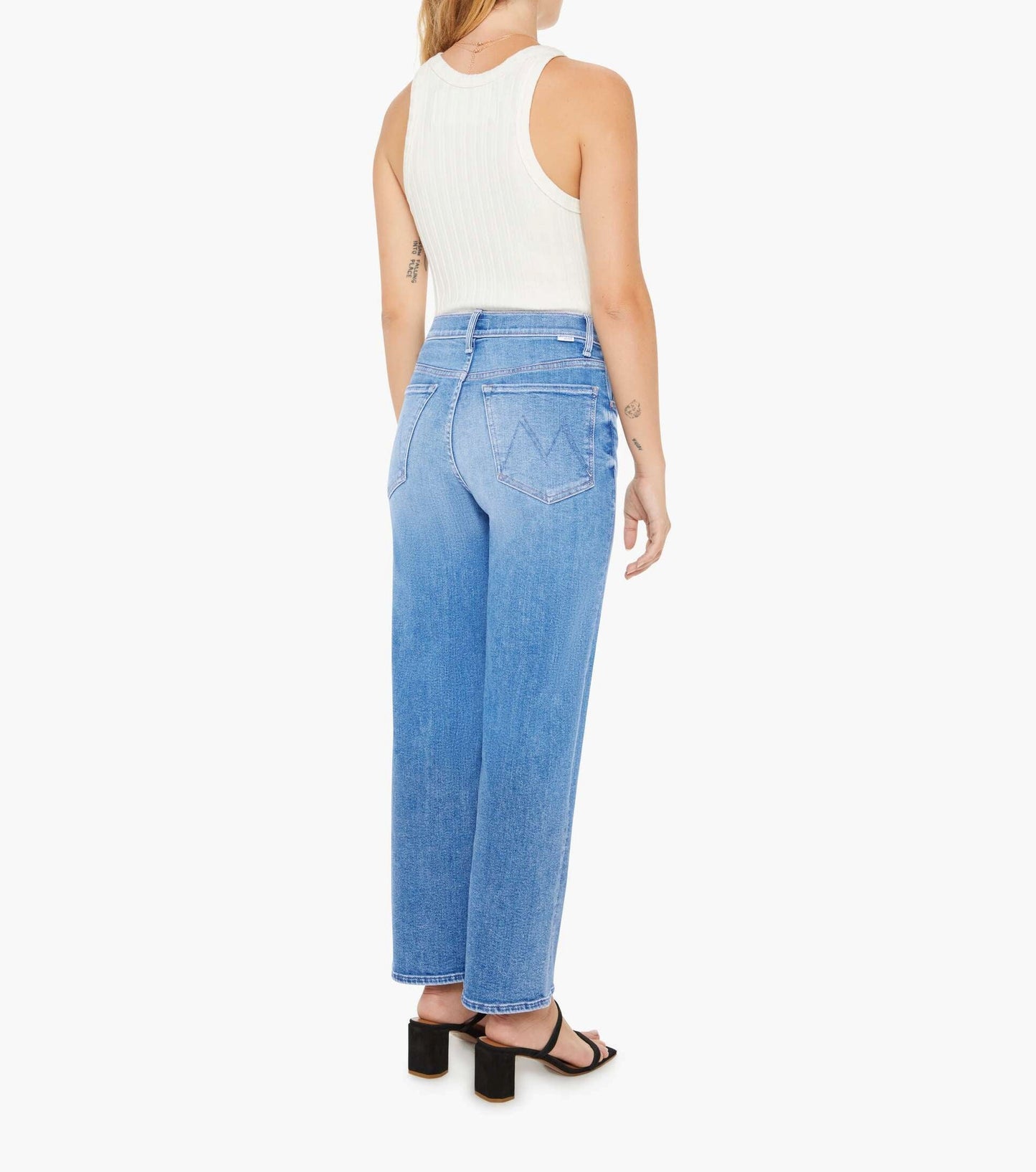 Mother Mid Rise Zip Rambler Ankle Out Of The Blue