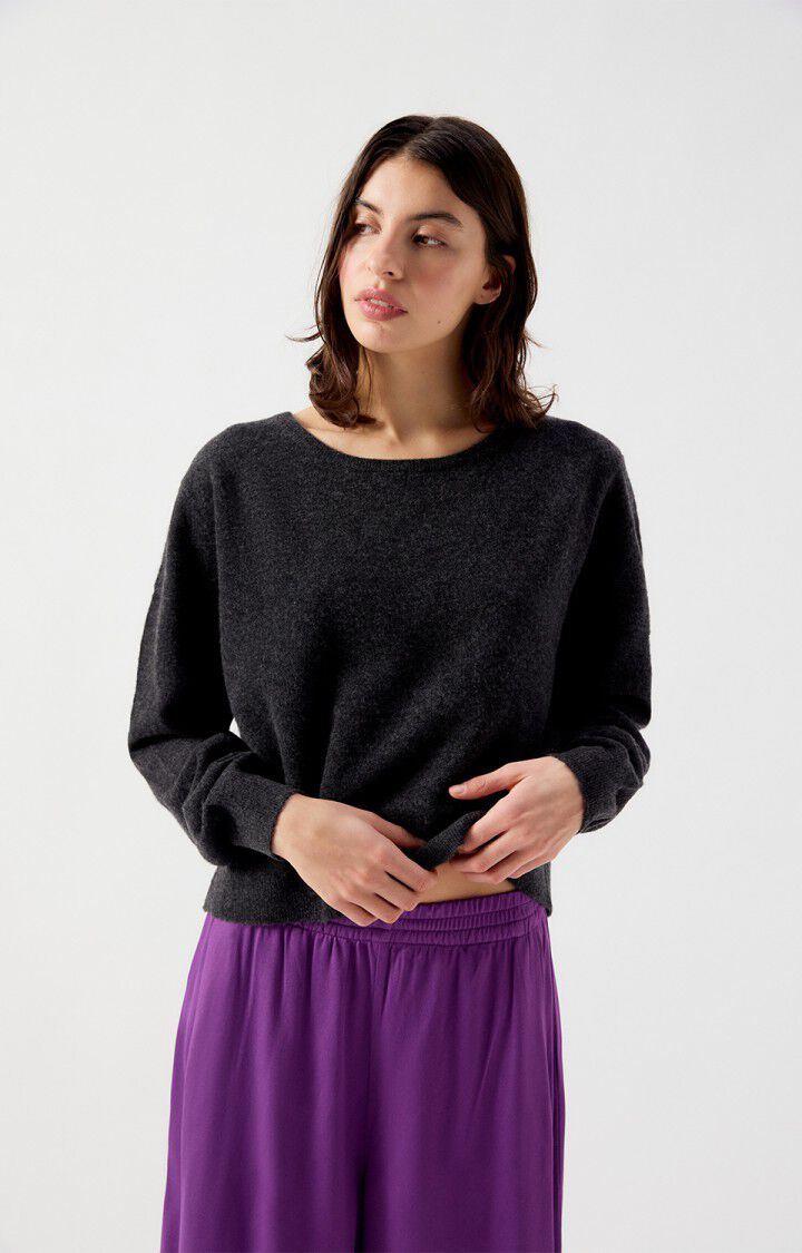 American Vintage Pullover in Charcoal Melange