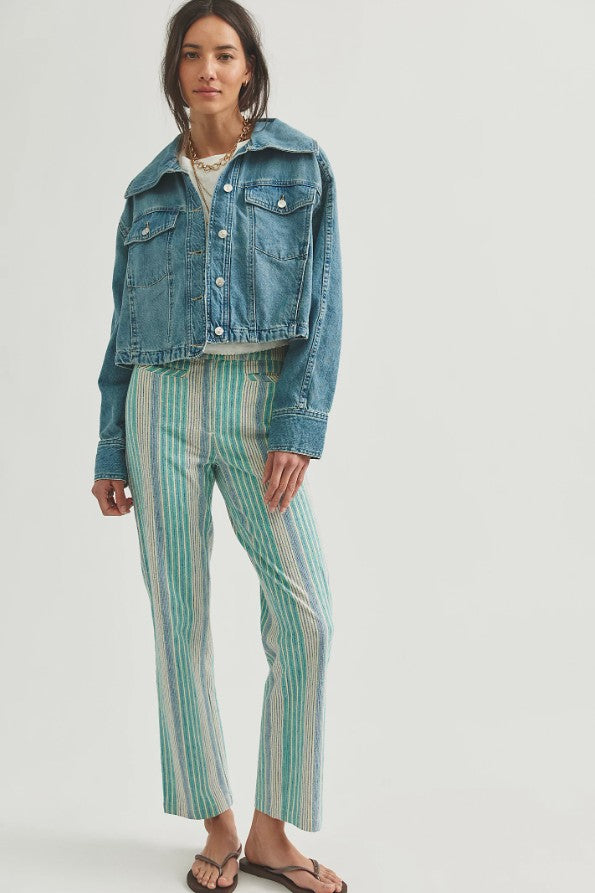 Free People Side To Side Jacket in River Wash