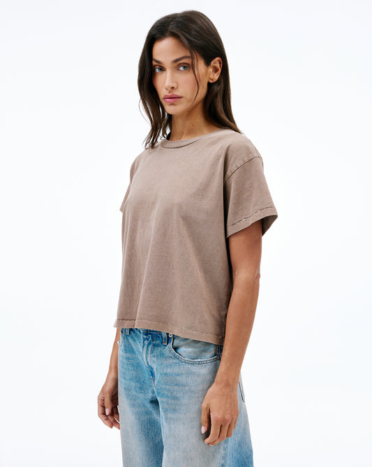 SLVRLAKE Square Tee in Indio Sands